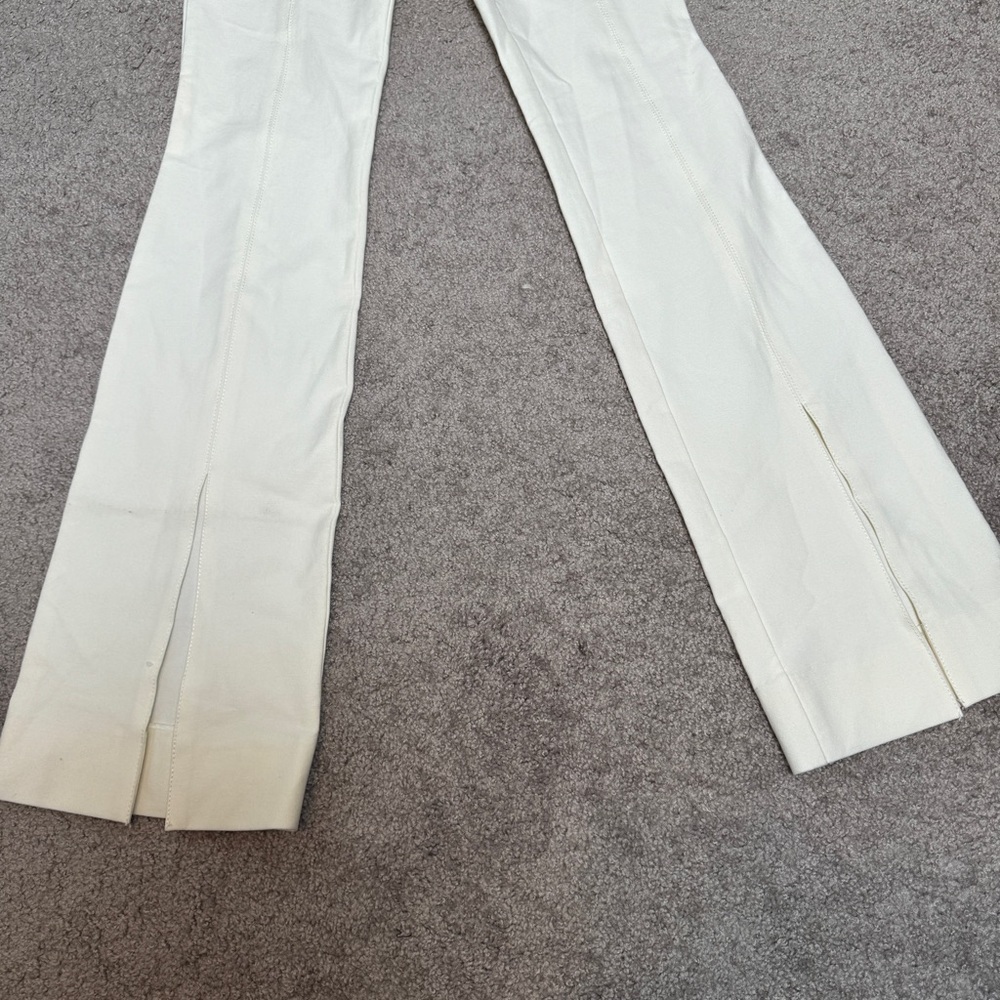 10 Crosby Derek Lam Maeve Front Slit Trouser In‎ Soft White TC00117ACR - Picture 12 of 13
